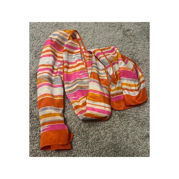 Base Beards Silk Scarf Striped Multicolor - Picture 2 of 4